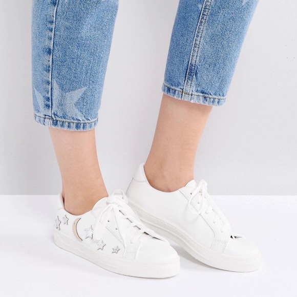 ASOS Shoes - ✨HP!✨ Delilah Star & Moon Trainer Sneakers ⭐️🌙 - NWOB